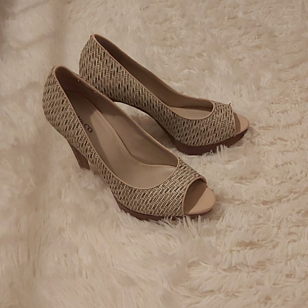 open toe heeled sandals
